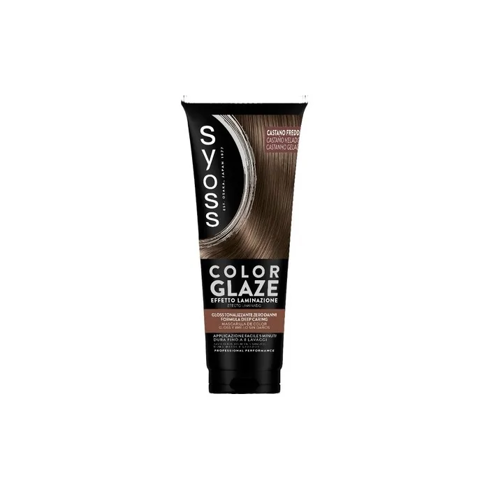 Syoss Color Glaze Cool Brunette Hair Gloss 130ml - Semi-Permanent with Keratin Protection