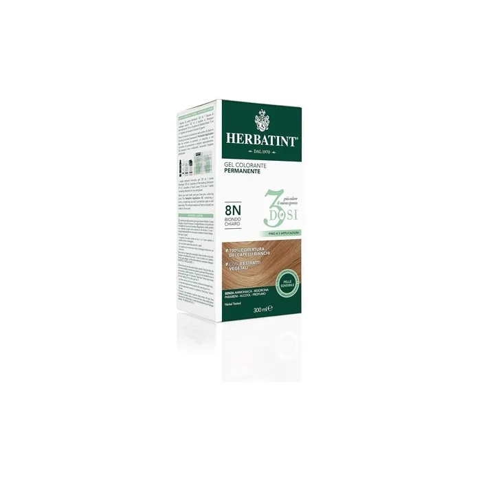 Herbatint Permanent Hair Color 8N Light Blonde 300ml