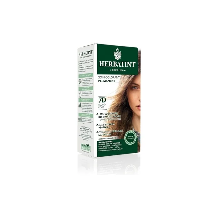 Herbatint Permanent Color Care 150ml 7D Golden Blond