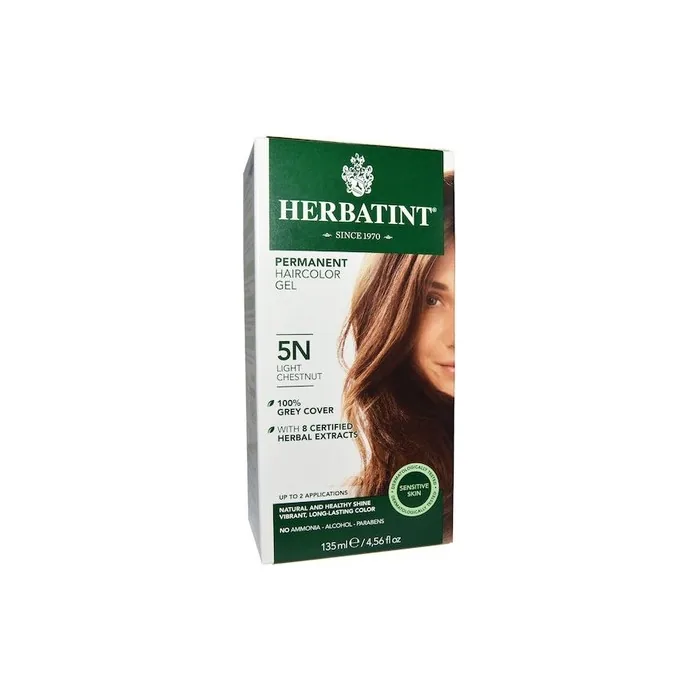 Herbatint Permanent Haircolor Gel 5n Light Chestnut 150ml