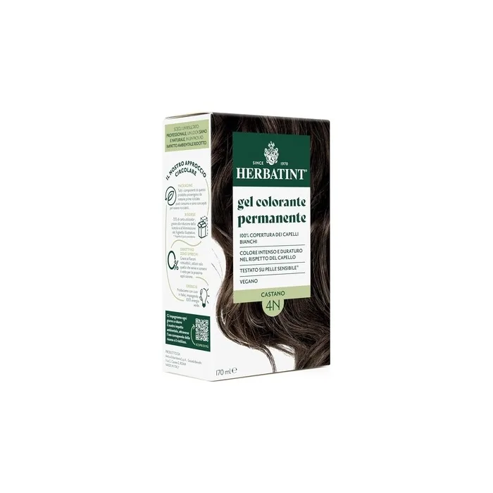 Herbatint Permanent Hair Color 4n Brown 170ml Ammoniafree 100 Coverage