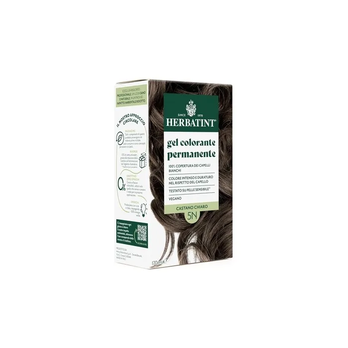 Herbatint Permanent Hair Color Gel 5n Light Brown 170ml