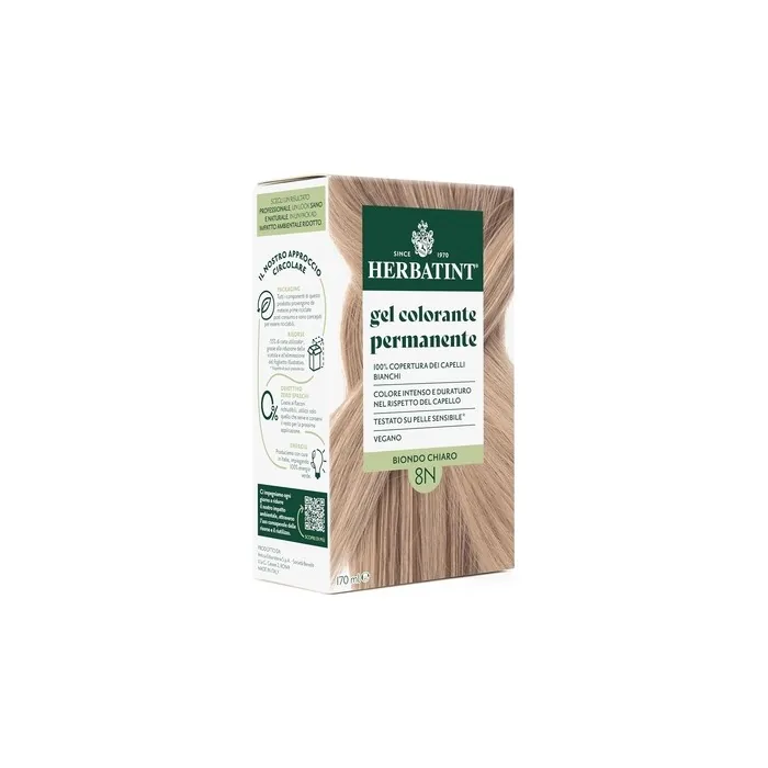 Herbatint Permanent Hair Color 8n Light Blonde 170ml