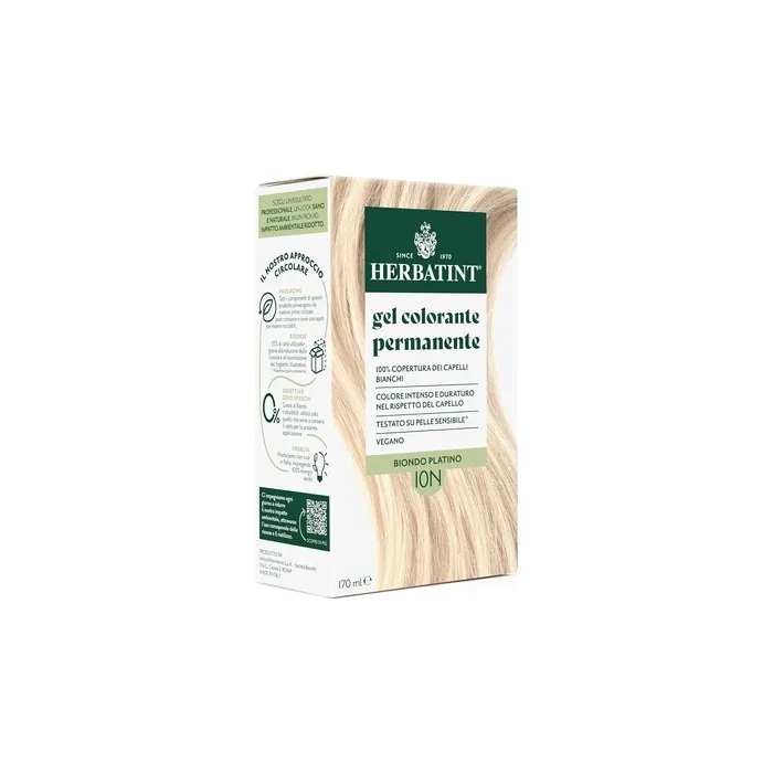 Herbatint Permanent Hair Color Gel 10N Platinum Blonde 170ml