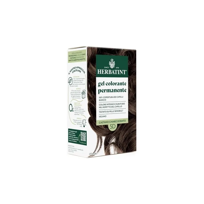 Herbatint Permanent Hair Color 5d Light Brown Gold 170ml