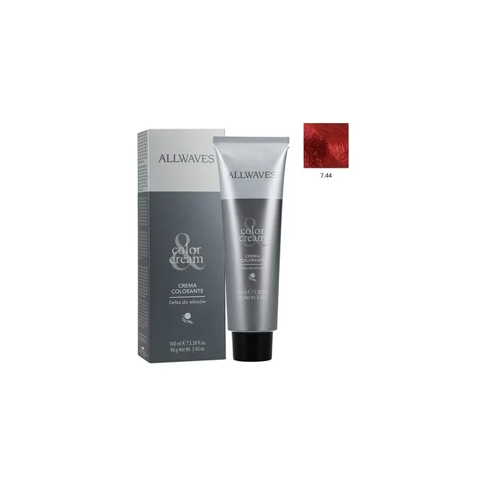 ALLWAVES Professionnelle Cream Color 7.44 Chilli Pepper Hair Color 100ml