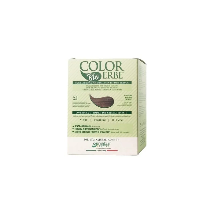 Dye Herbal Organic Light Brown Ash 51