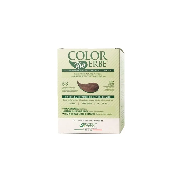 Dye Herbal Organic Light Brown Gold 53