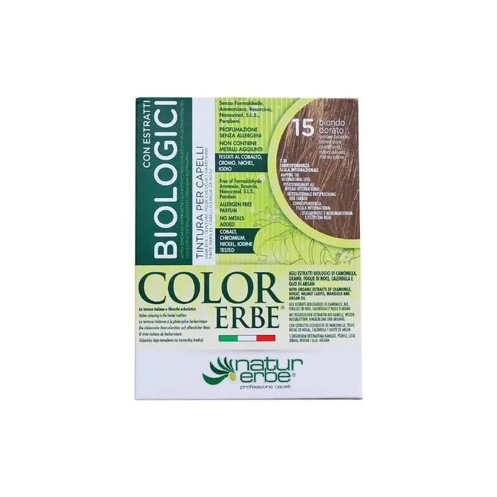 Naturerbe Color Herb Extracts Bio Dyeing 15 Golden Blonde