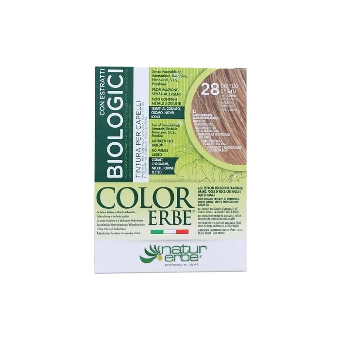 Naturerbe Color Erbe Organic Extracts Hair Dye 28 Light Blonde