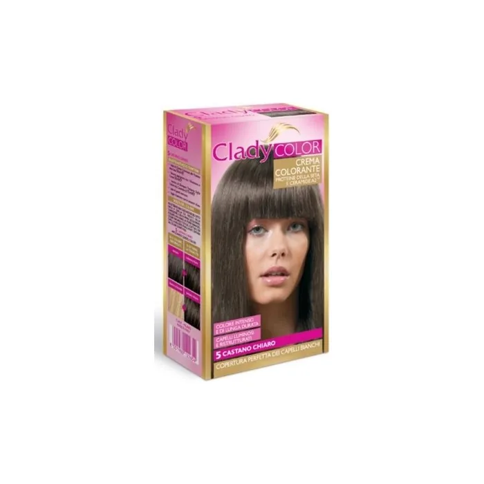 Clady Hair Color Cream Dye 1pc 5 Light Brown