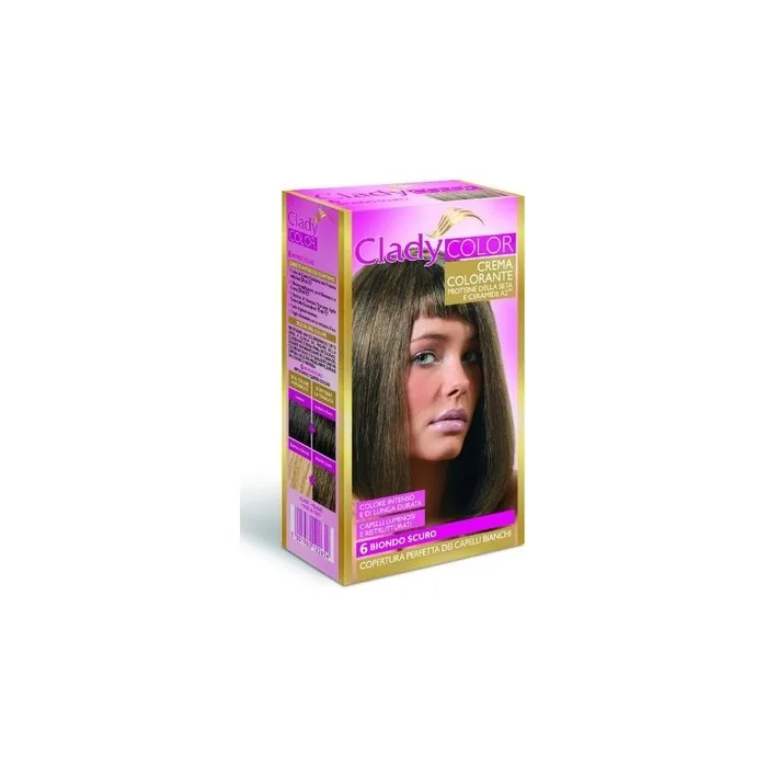 Clady Hair Color Cream Dye 1pc 6 Dark Blonde