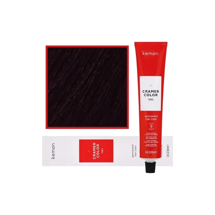 Kemon Cramer Color Hair Dye 100ml Deep Violet Brown