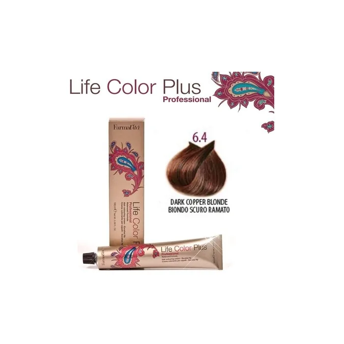 FarmaVita Life Color Plus Hair Color 100ml 6.4 Dark Blonde Copper