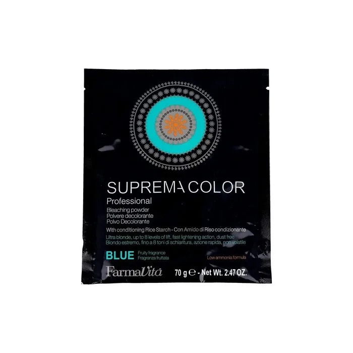 Farmavita Suprema Bleaching Powder Decolorante Azul 70g