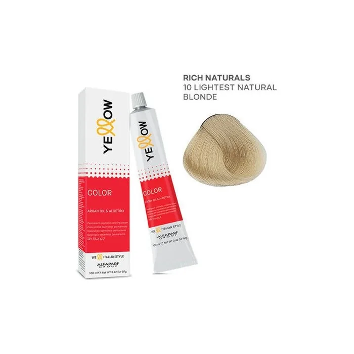 Yellow Color Permanent Hair Color - 100ml - Nr. 10