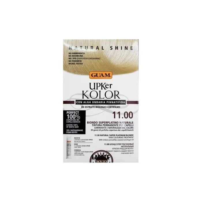 Guam Upker Kolor Natural Permanent Hair Colour with Undaria Seaweed and Organic Ingredients