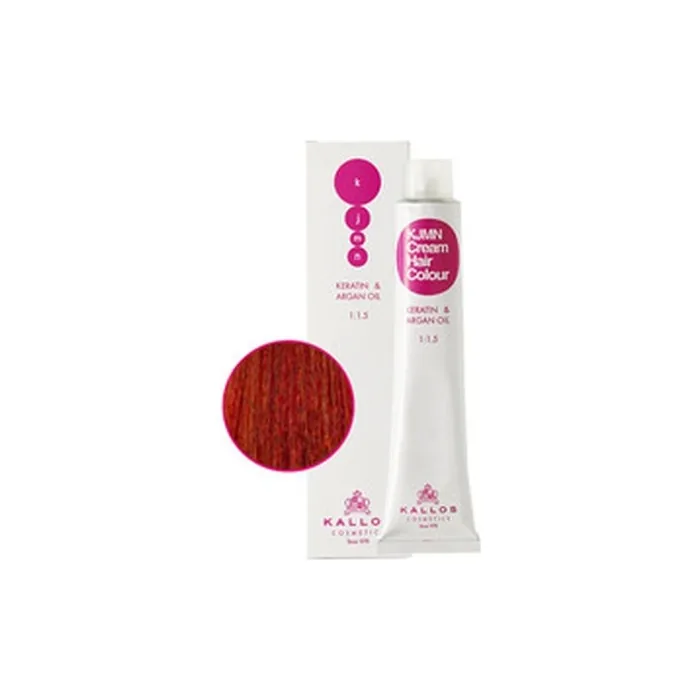Kallos Kjmn Cream Hair Colour Keratin Argan Oil Hair Dye 100 Ml Light Copper Golden Blond