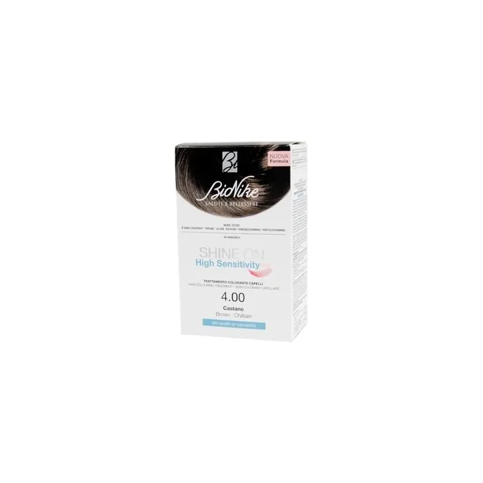 Bionike Shine On High Sensitivity Plus Hair Coloring Treatment 400 Chestnut