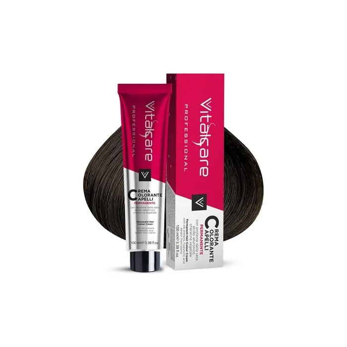 Vitalcare Hair Dye Cream with Silk Proteins Dark Brown