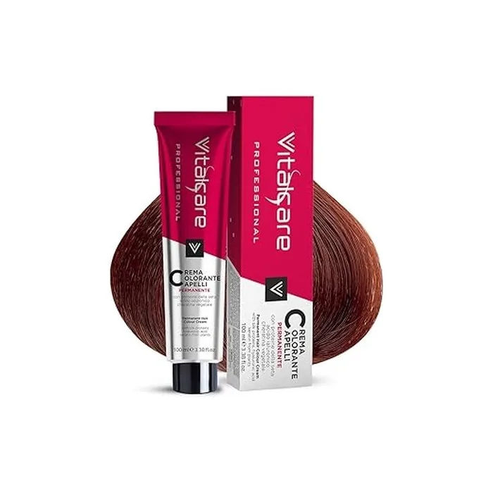 Vitalcare Hair Color Cream With Silk Proteins 100 Ml, No. 6/6 Intense Red