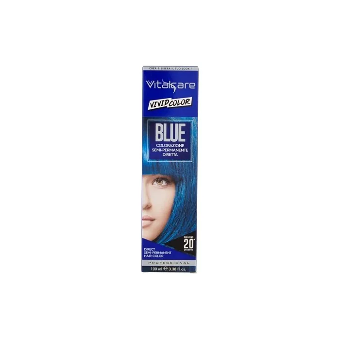 Vitalcare Vivid Color Direct Hair Colour 100ml Blue