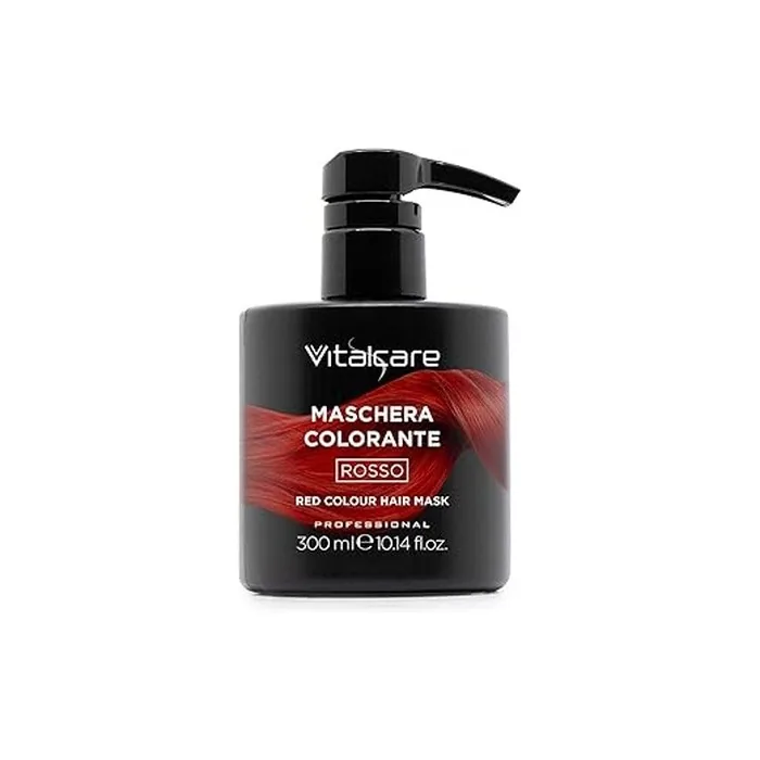 Vitalcare Revitalizing And Toning Hair Coloring Mask Red Color Ammoniafree 300 Ml