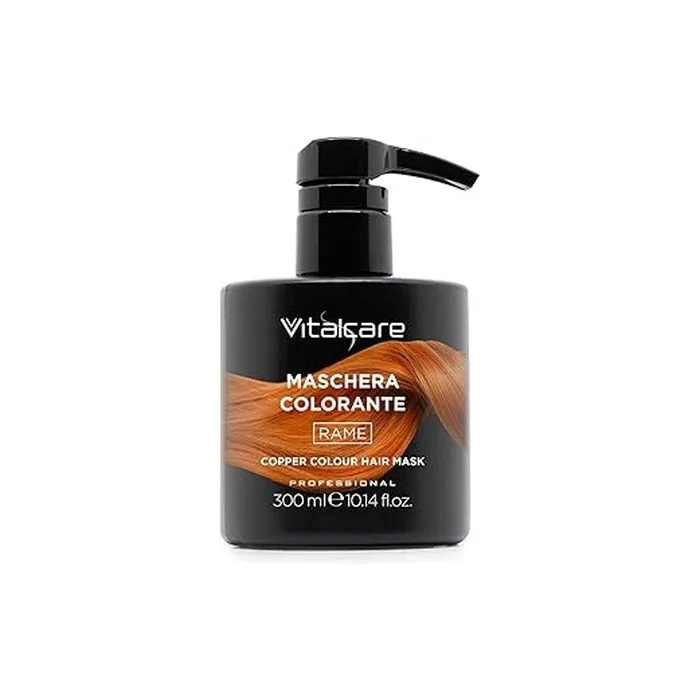 Vitalcare Revitalizing And Toning Hair Coloring Mask Copper Color Ammoniafree 300 Ml
