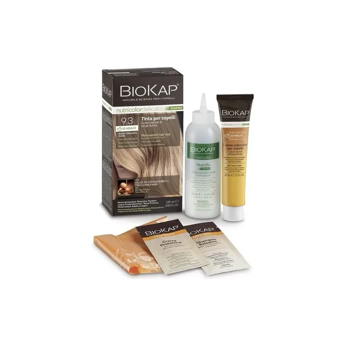 Bios Line Biokap Nutricolor Delicato Rapid Tinta 9.3 Golden Very Light Blonde