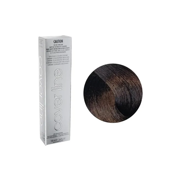 Cover Line Delicate Hair Color Permanent Cream 100ml 05.7/5T Light Tobacco Brown