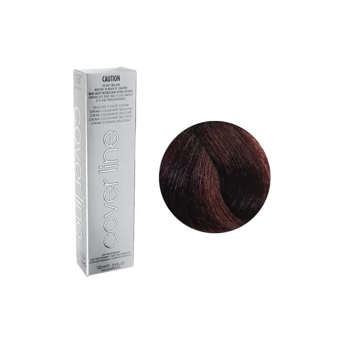 Cover Line Delicate Hair Color Permanent Cream 100ml 05.56 / 5MR Light Mahogany Auburn Brown