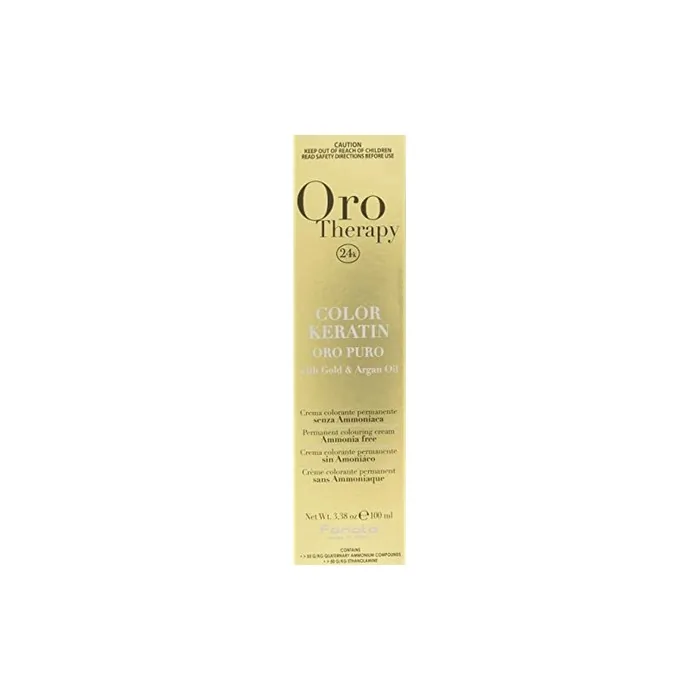 Fanola Oro Therapy Color Keratin 7.34 Blonde Gold-Plated 100ml