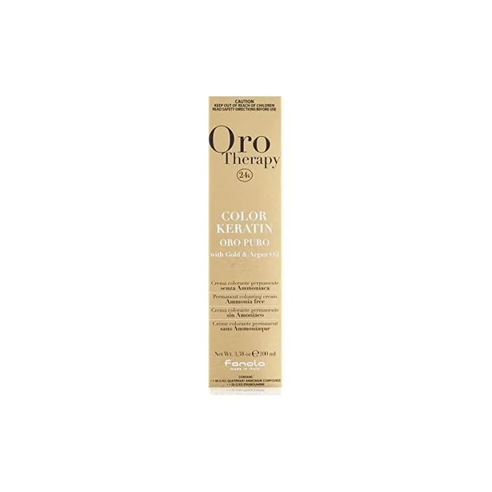 Fanola Oro Puro Therapy Color Keratin Hair Color 100ml 11.1 Super Platinum Ash Blonde