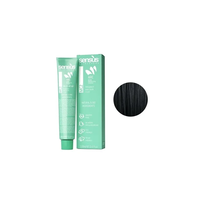 Sensus Permanent Hair Color 10 Black 100ml