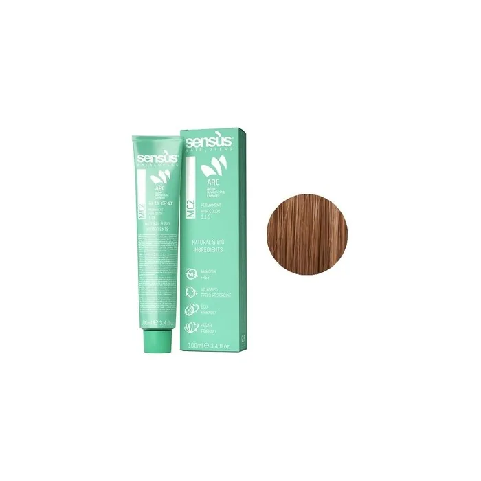 Sensus 7.43 Medium Copper Golden Blonde Permanent Hair Color 100ml