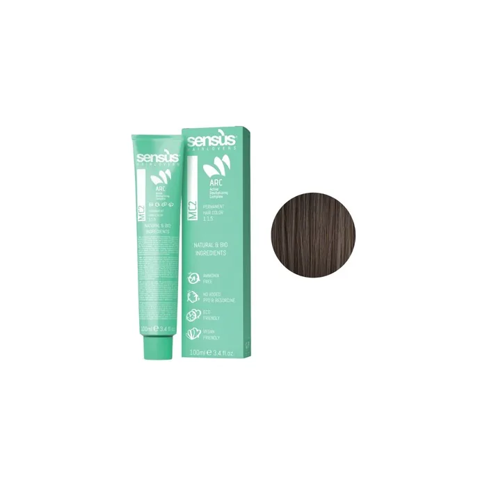 Sensus 7.12 Ash Brown Blonde Permanent Hair Color 100ml