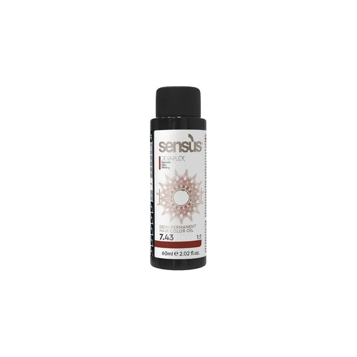 Sensus Holi Demi-Permanent Color Oil 60ml 7.43 - Golden Copper