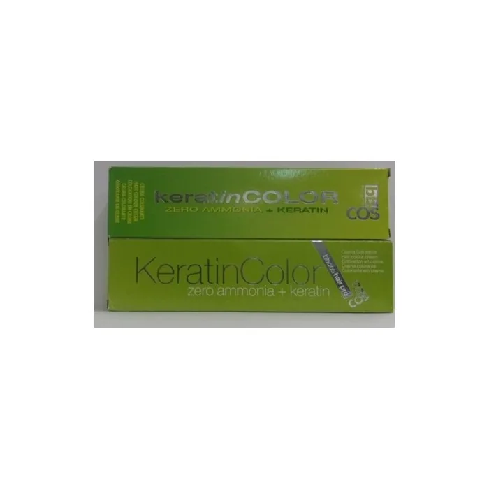 bbCOS KERATIN COLOR Professional Hair Color Cream With Zero Ammonia 3.4 oz