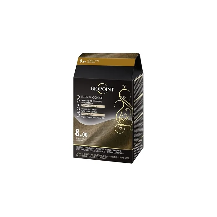 BIOPOINT Orovivo Permanent Hair Color Tone 8 Light Blonde