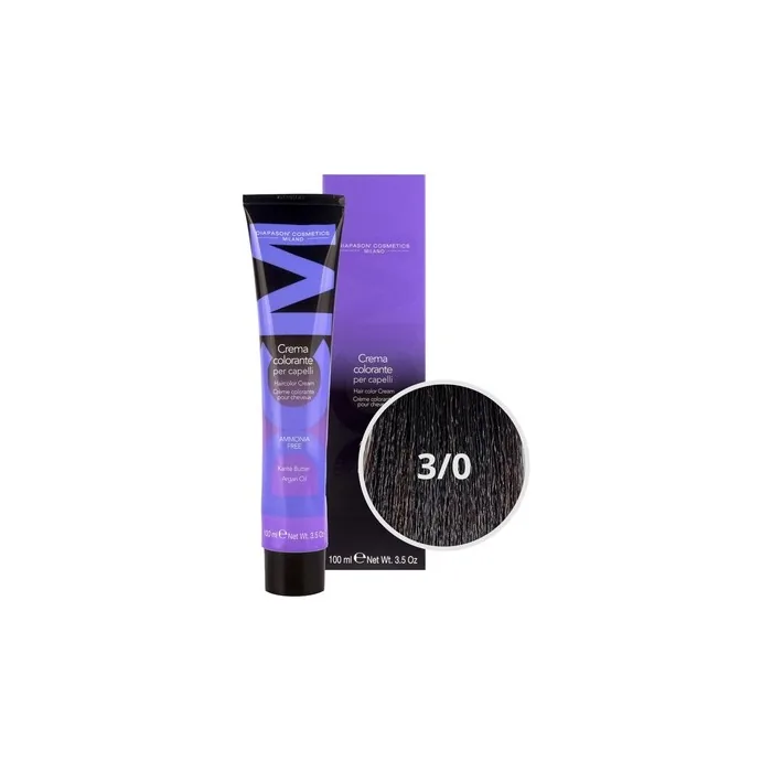 DCM Hair Color Cream Ammonia Free 3/0 Natural 100ml
