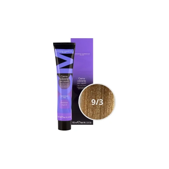 DCM Hair Color Cream Ammonia Free 9/3 Gold 100ml