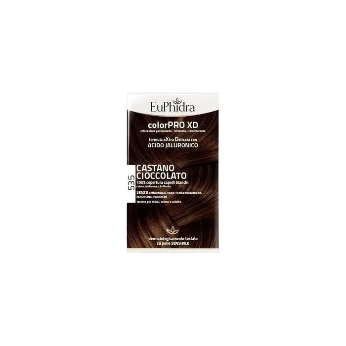 Zeta Farmaceutici Euphidra Colorpro Xd 535 Chestnut Chocolate Hair Coloring Gel With Activator Conditioner And Gloves