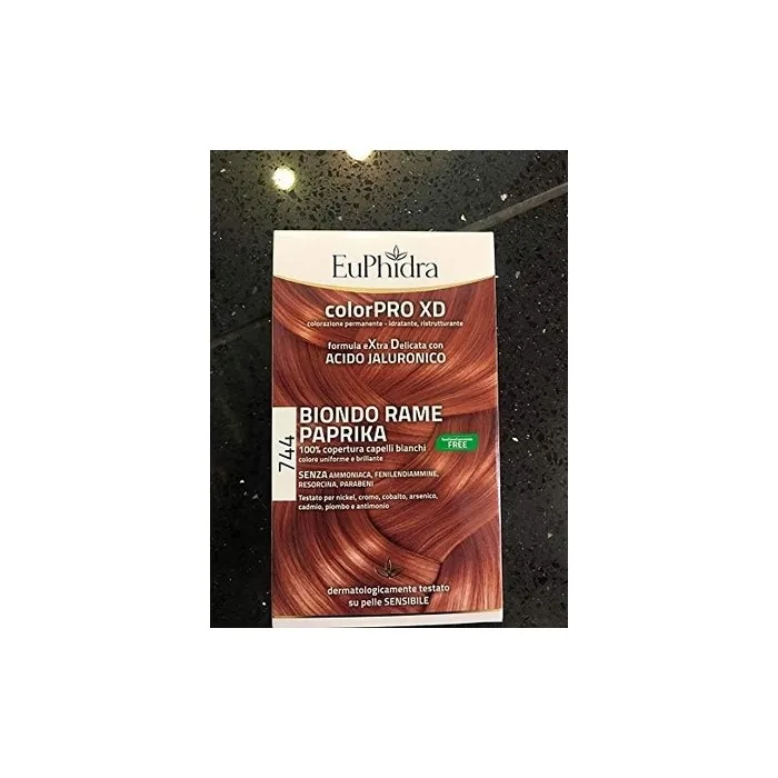 Euphidra Colorpro Xd Permanent Coloring 744 Copper Blonde Paprika
