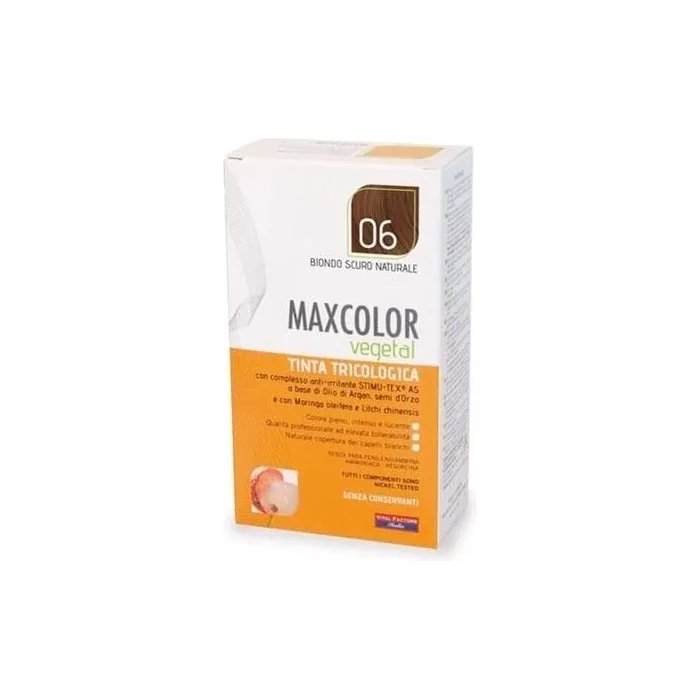 Max Color Vegetal Trichological Hair Dye 6 Natural Dark Blond 140ml