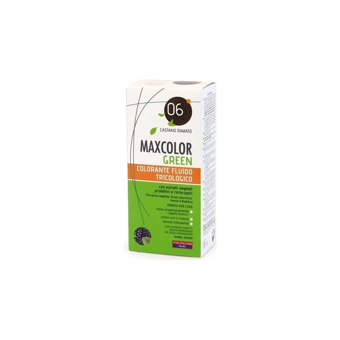 Vital Factors Max Color Green Hair Dye 06 Chestnut Copper