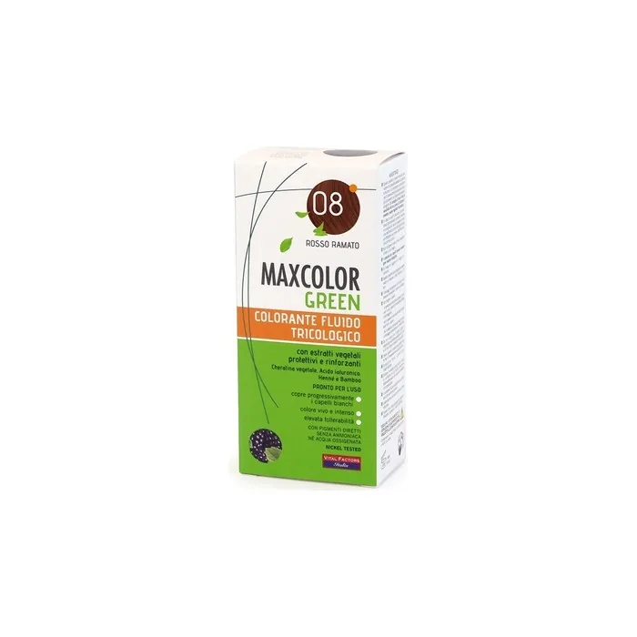 Vital Factors Max Color Green Hair Dye 08 Copper Red