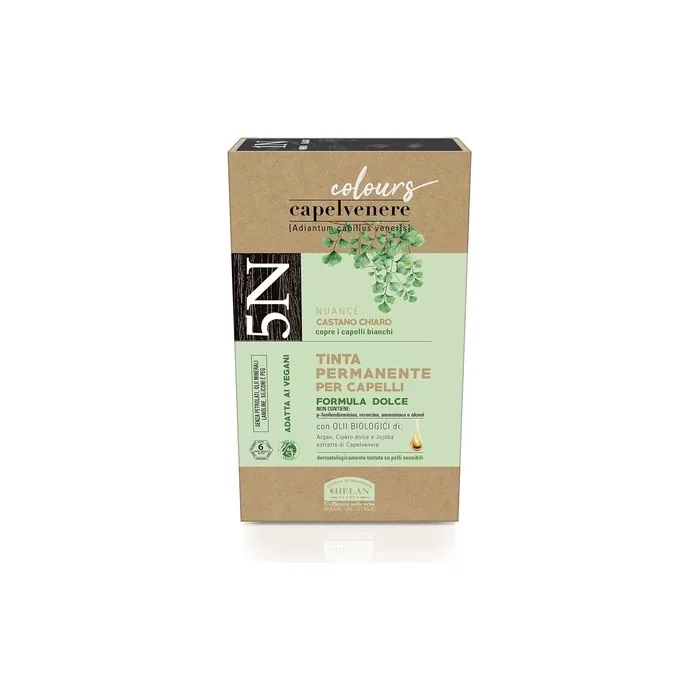 Helan Capelvenere Colour 5N Light Brown Permanent Hair Tint Ammonia Free
