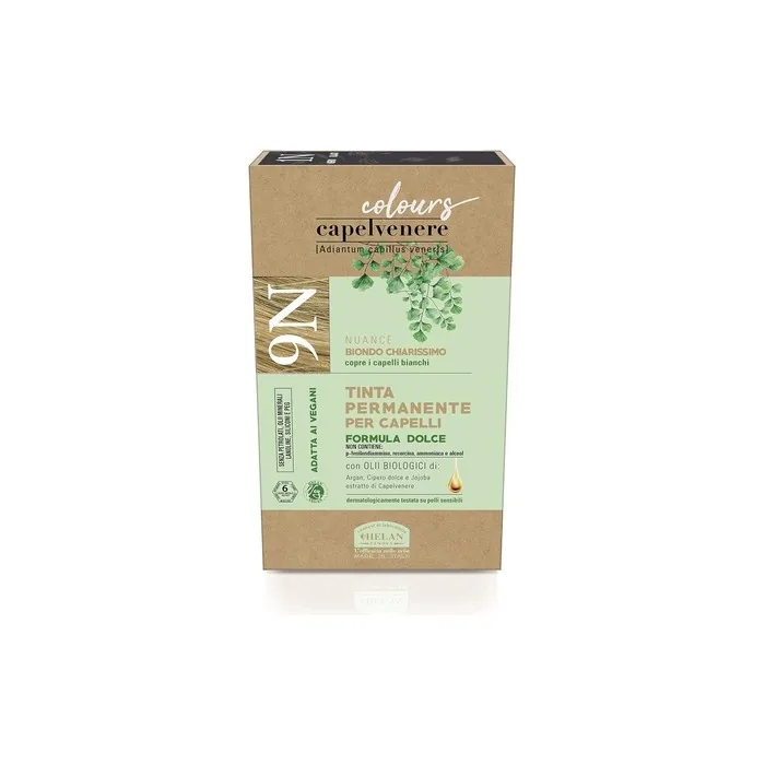 Helan Capelvenere Colour 9N Very Light Dark Blonde Permanent Hair Tint Ammonia Free