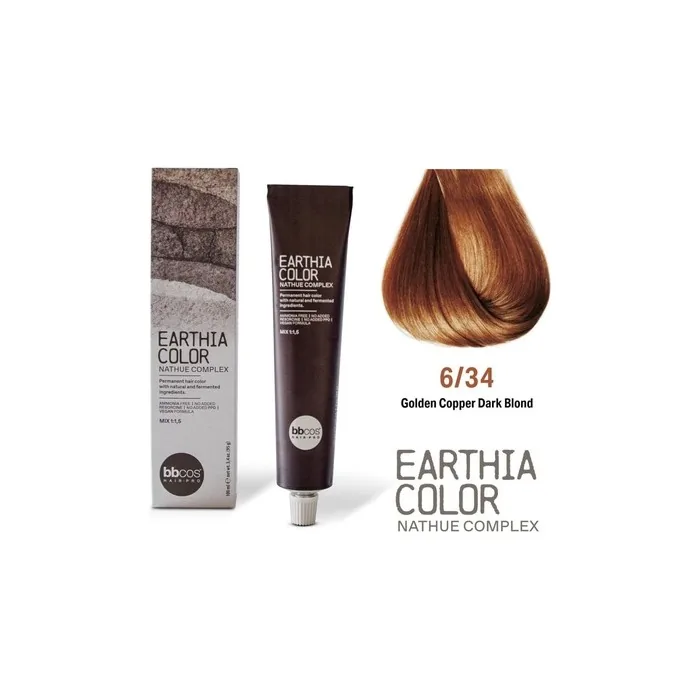 Bbcos Earthia Color Nathue Complex 634 Golden Copper Dark Blond 100ml