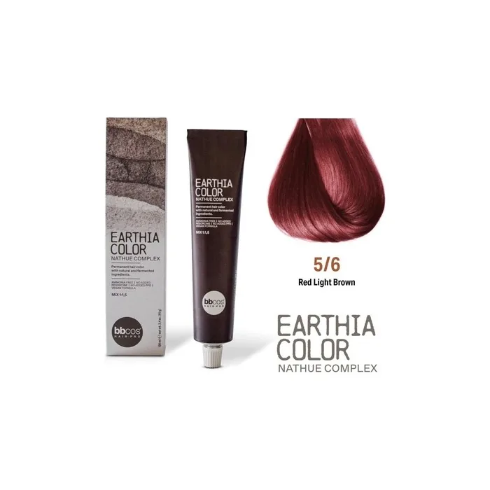 Bbcos Earthia Color Nathue Complex 56 Red Light Brown 100ml